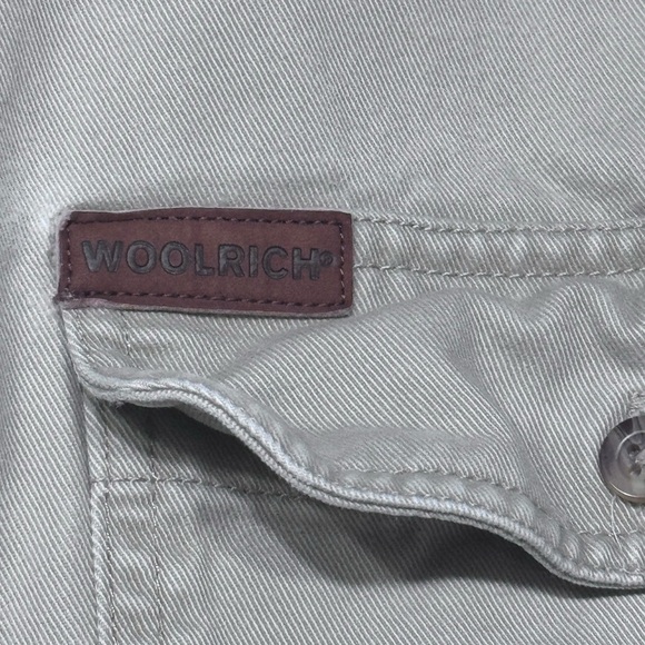 Woolrich Men's Casual Button Down Shirt - Cream and Brown - Picture 3 of 6